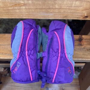 HEAD mittens insulated infant toddler size XXS zipper side